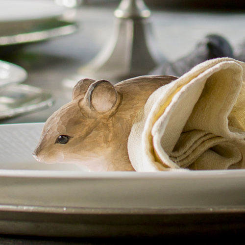 Wildlife Garden napkin ring - mouse