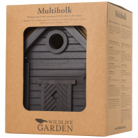 Wildlife Garden nest box / automatic feeder - charcoal