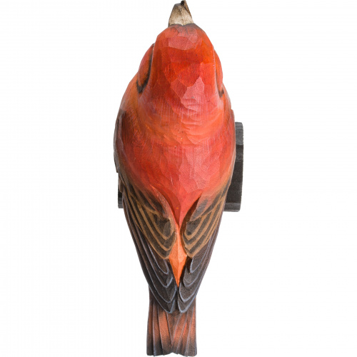 Wildlife Garden wood-carved bird - Small Crossbill